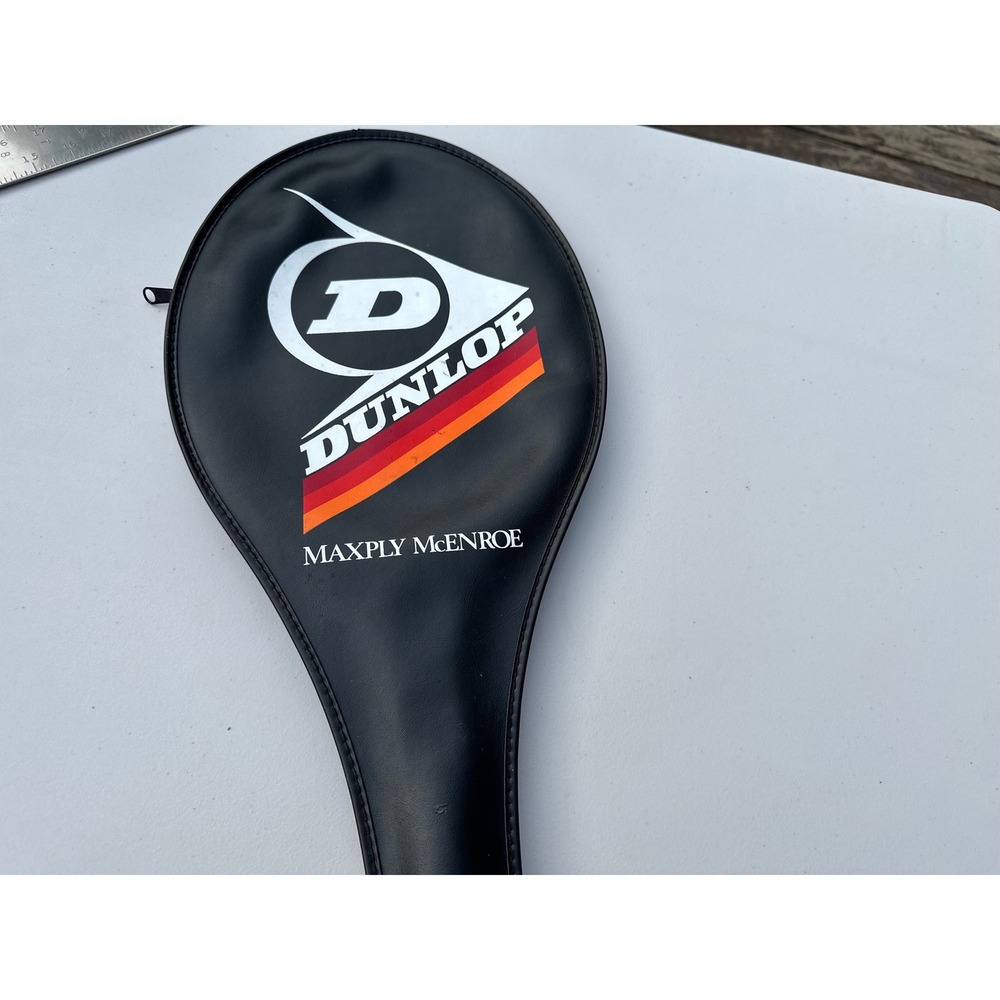 Dunlop Maxply McEnroe Vintage Wooden Tennis Racquet‎ with Original Head Cover
